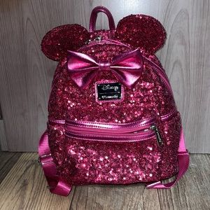 ✨Disney Loungefly Pink Sequence Backpack ✨